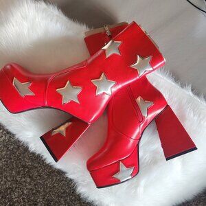 Seeking Stars Platform Ankle Boots